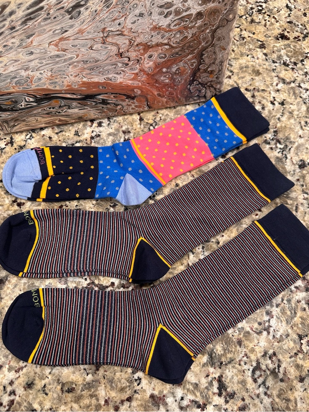 Bombas Bee Better Dress Crew Socks | 3-Pack | Size Medium | New Without Tags